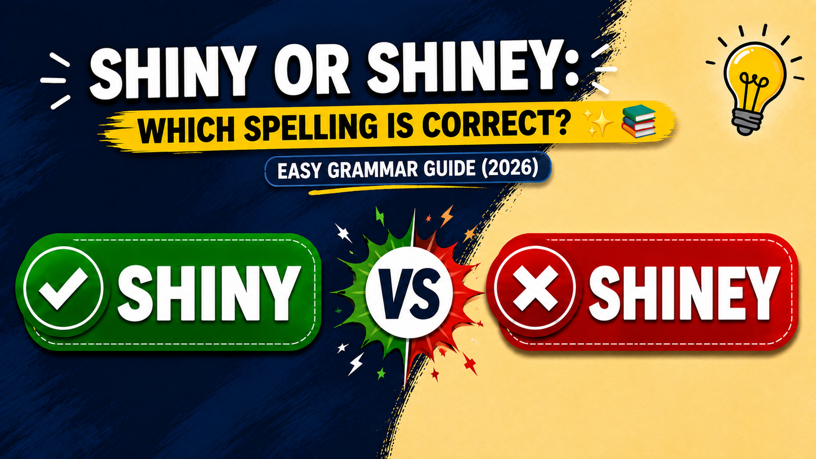 Shiny vs Shiney: Which Spelling Is Correct? Easy Grammar Guide (2026)