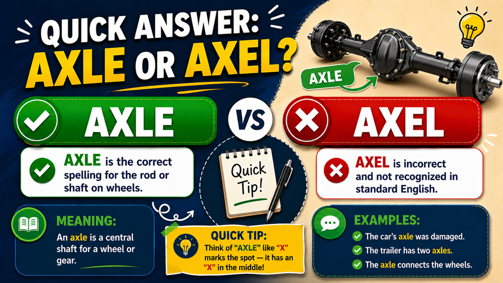 Axle or Axel? π€