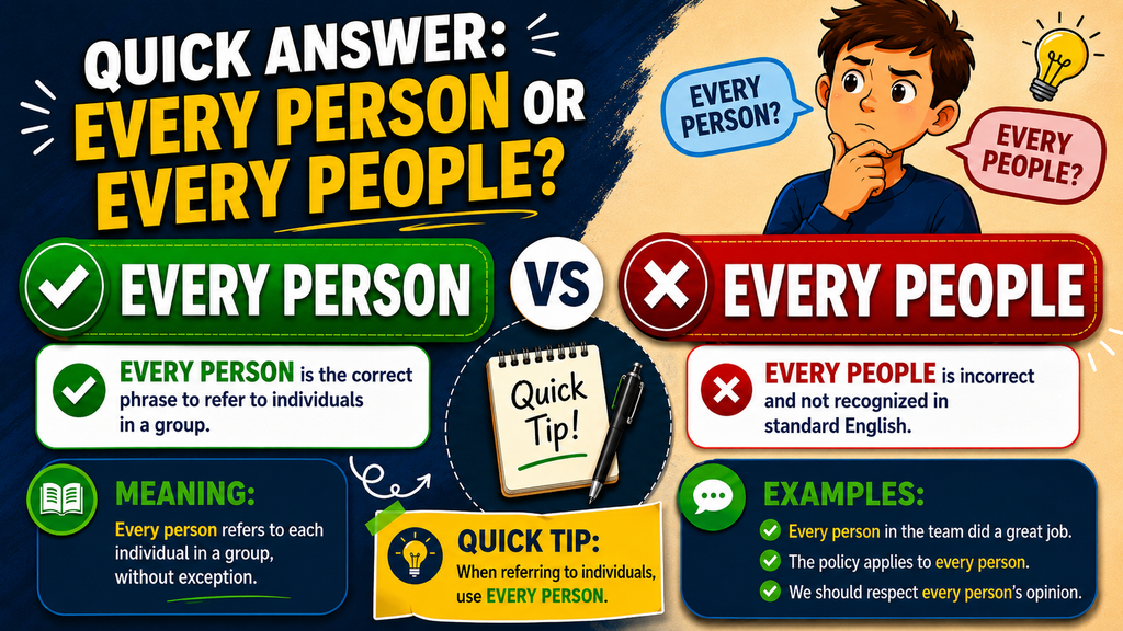 Every Person or Every People
