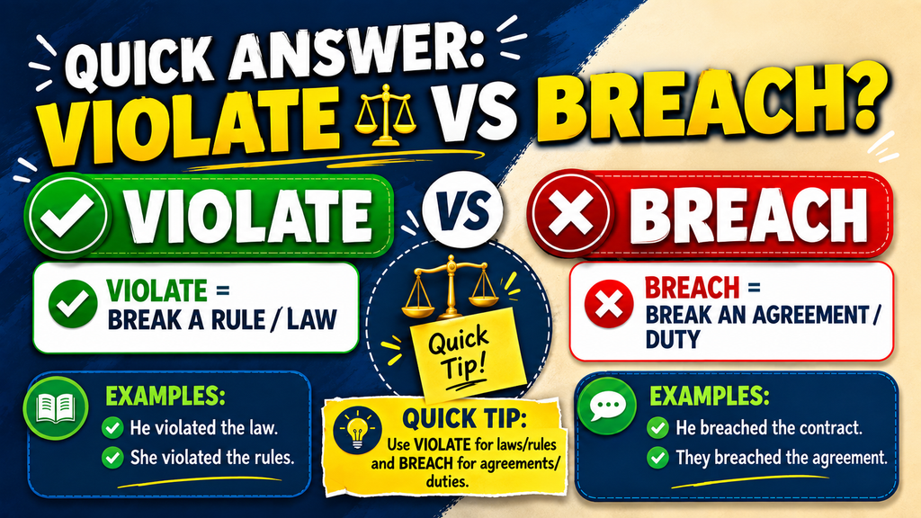 Violate vs Breach
