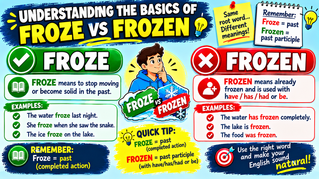 Froze vs Frozen βοΈ