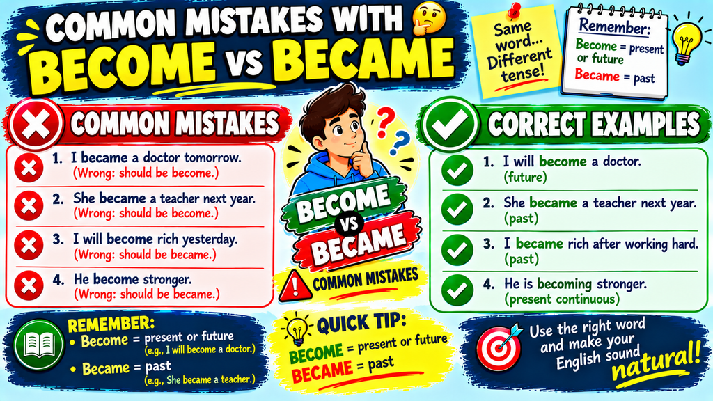 Become vs Became