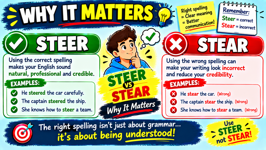 Steer vs Stear
