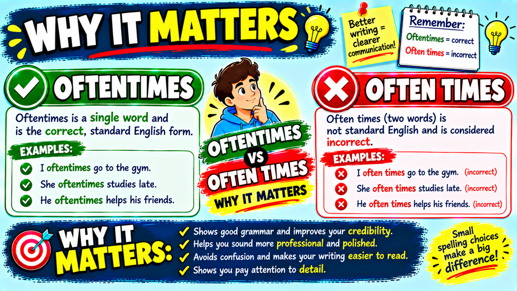 Oftentimes vs Often Times