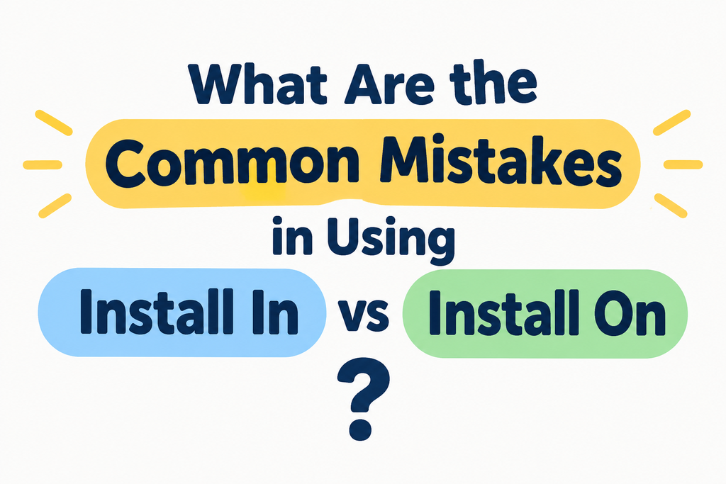 Install In vs Install On 🤔
