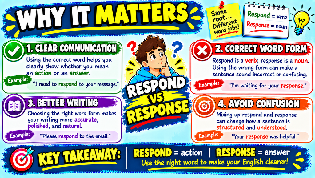 Respond vs Response 🤔
