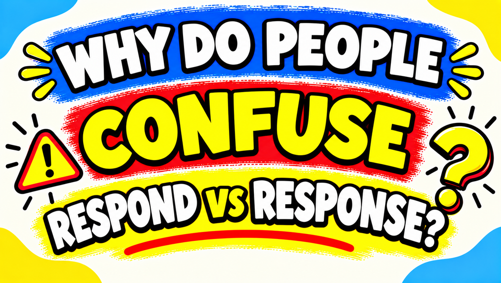 Respond vs Response 🤔
