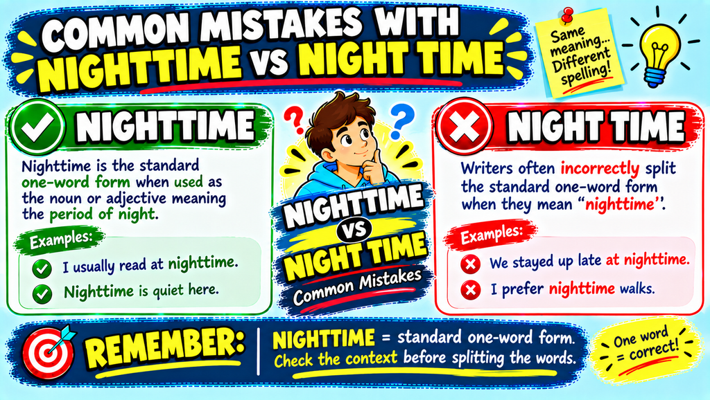 Nighttime vs Night Time