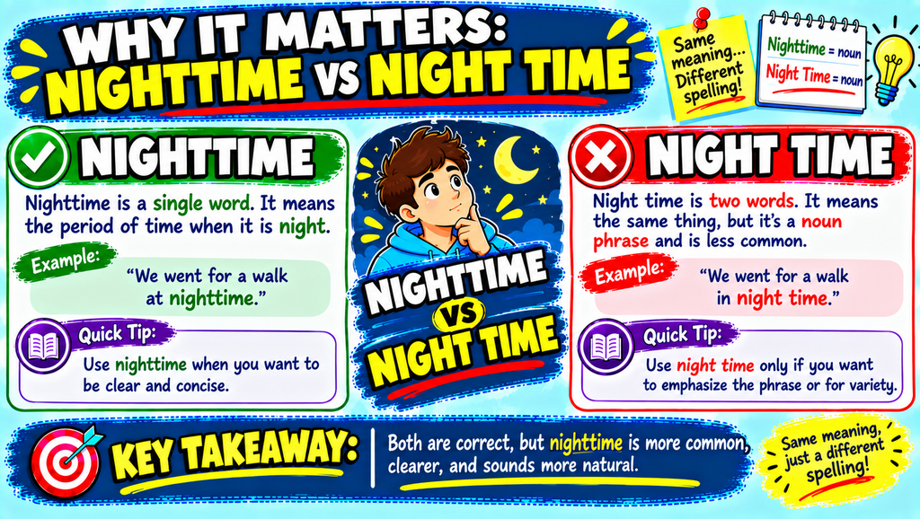 Nighttime vs Night Time
