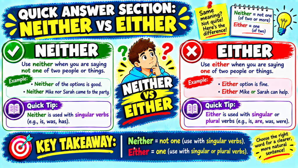 Neither vs Either 🤔
