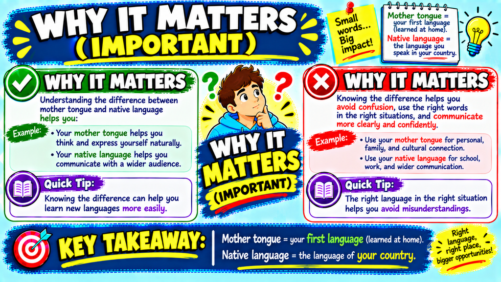 Mother Tongue vs Native Language 🌍🗣️
