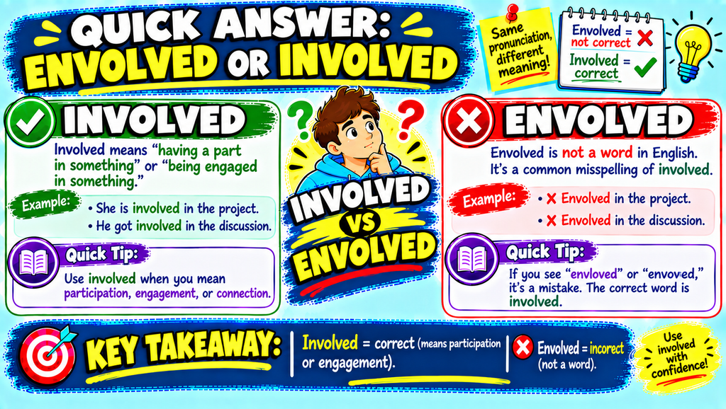 Envolved or Involved 🤔
