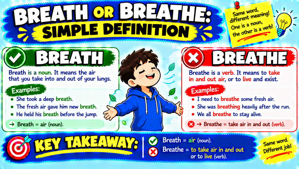 Breath vs Breathe
