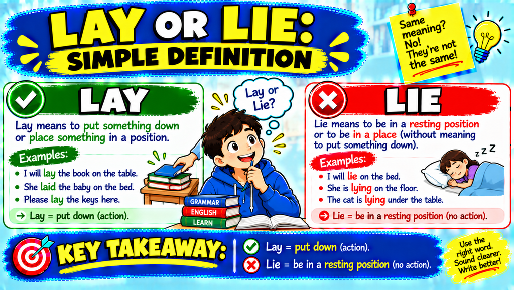 Lay vs Lie 
