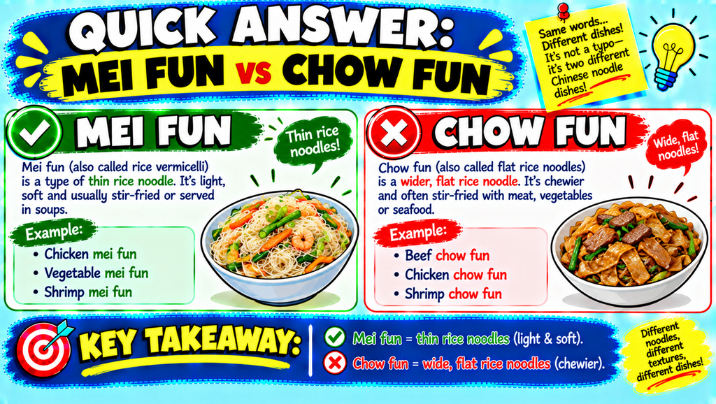 Mei Fun vs Chow Fun
