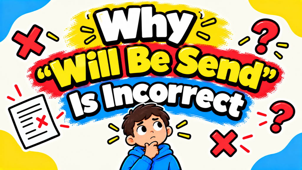 Will Be Sent vs. Will Be Send
